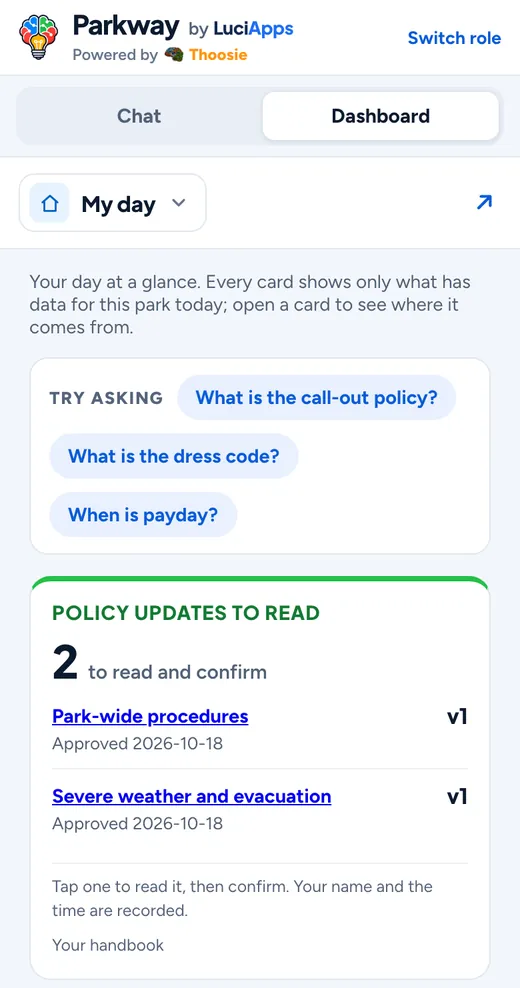 HR and training on a phone: My day